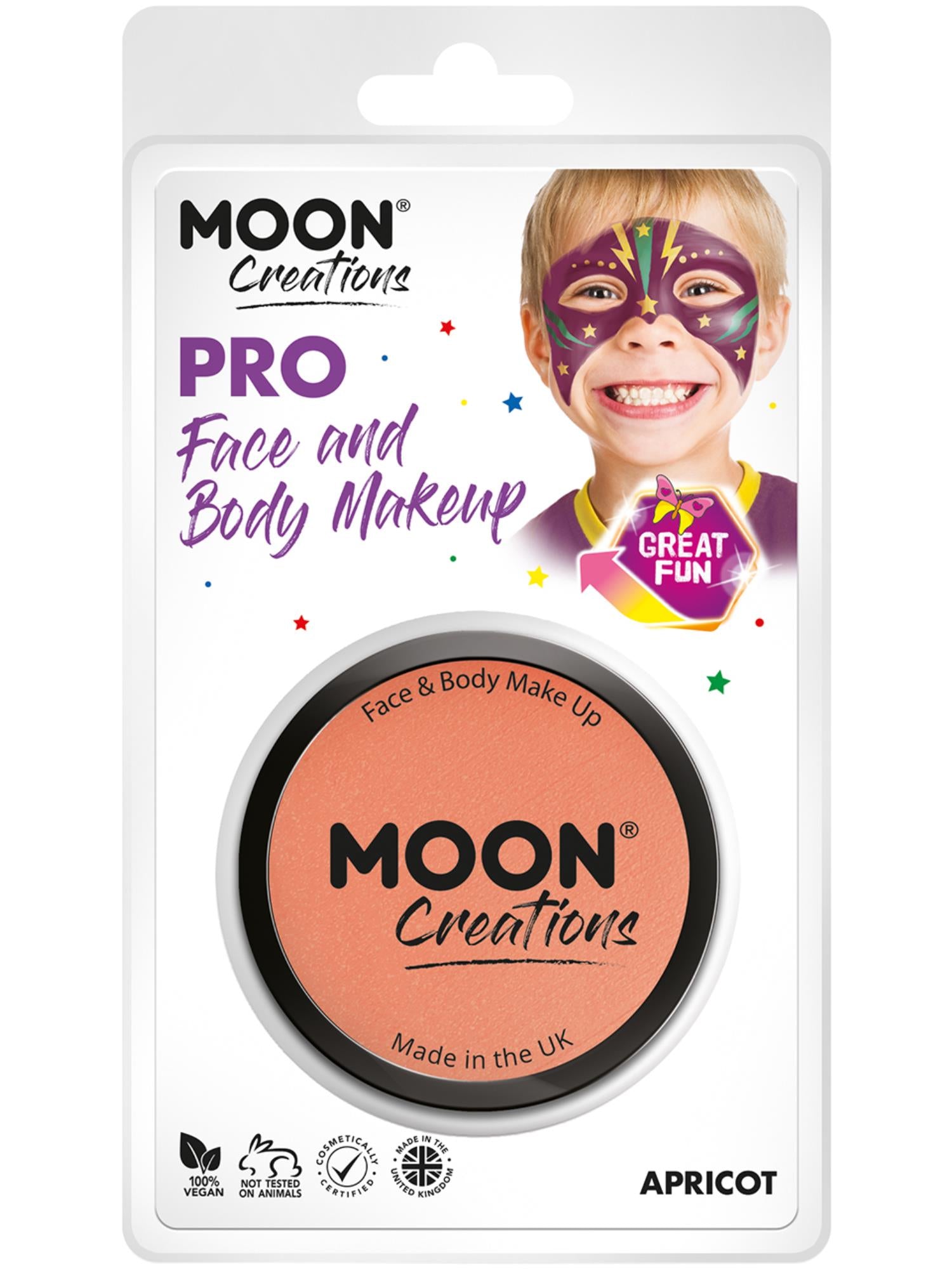 Moon Creations Pro Face Paint Cake Pot, Apricot 1