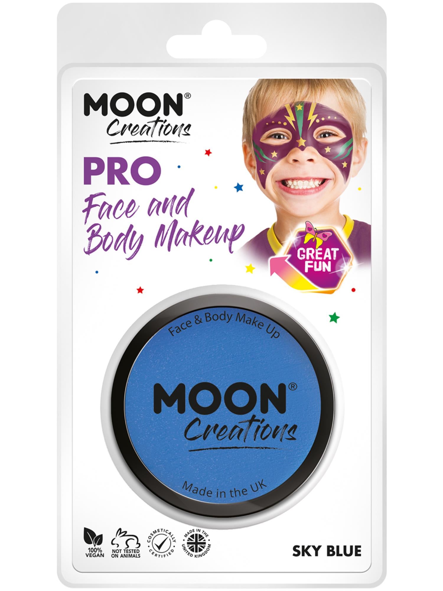 Moon Creations Pro Face Paint Cake Pot, Sky Blue 1