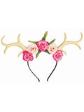 Antlers With Flower Headband 1