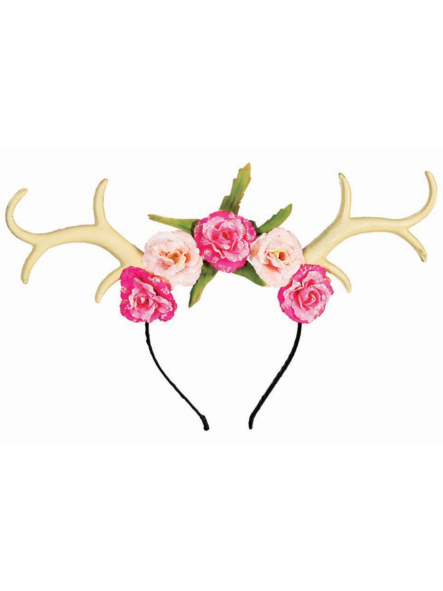 Antlers With Flower Headband 1