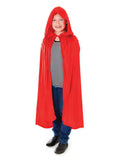 Velvet Red Hooded Cloak 88Cm 1