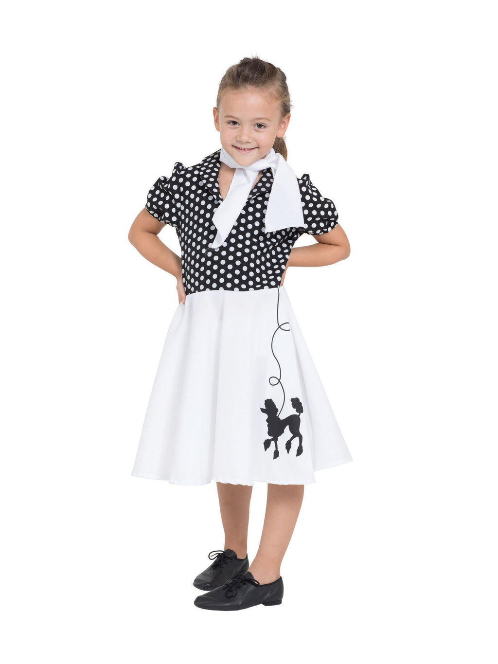 Poodle Dress Black/White 1