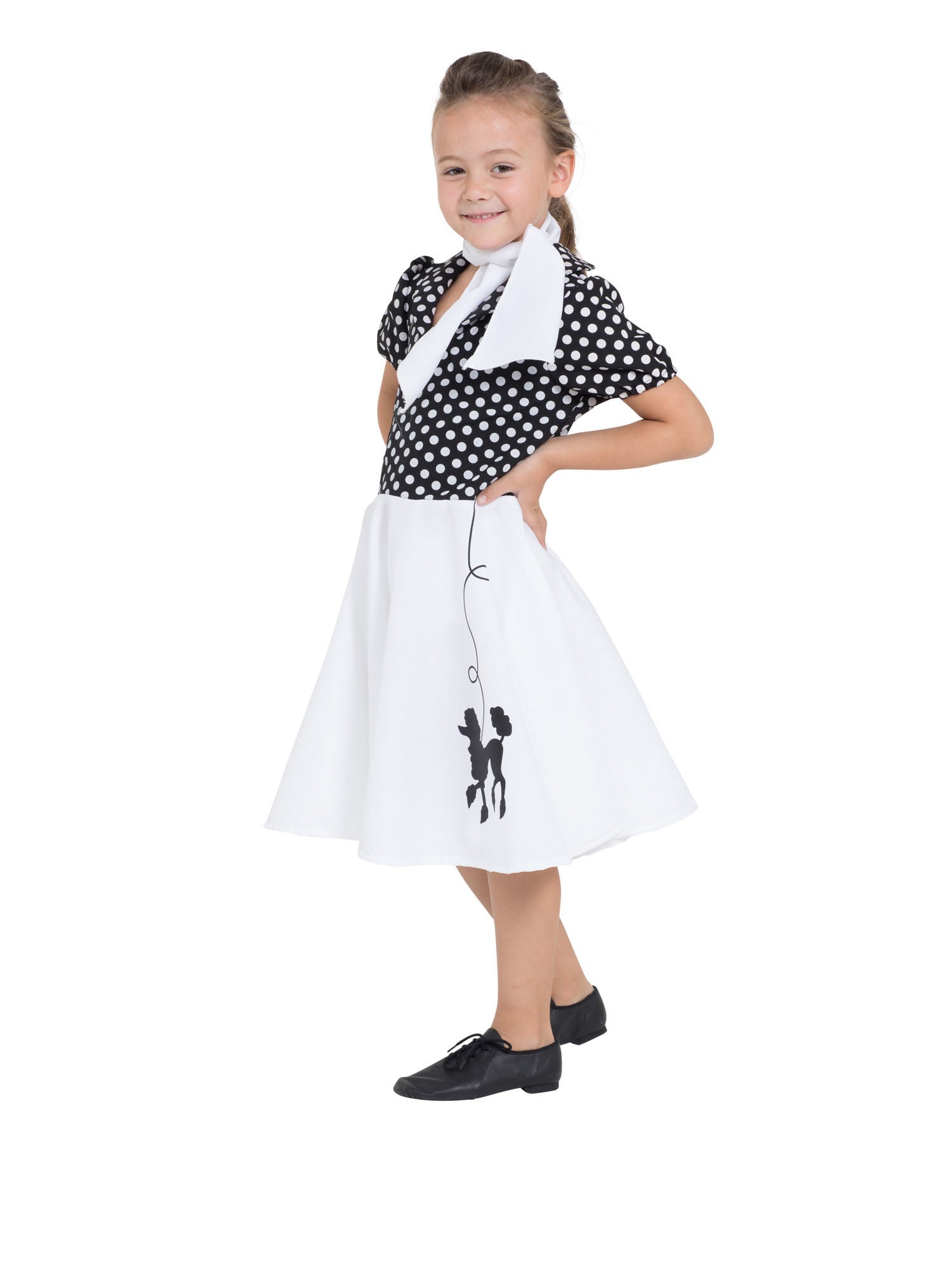 Poodle Dress Black/White 2
