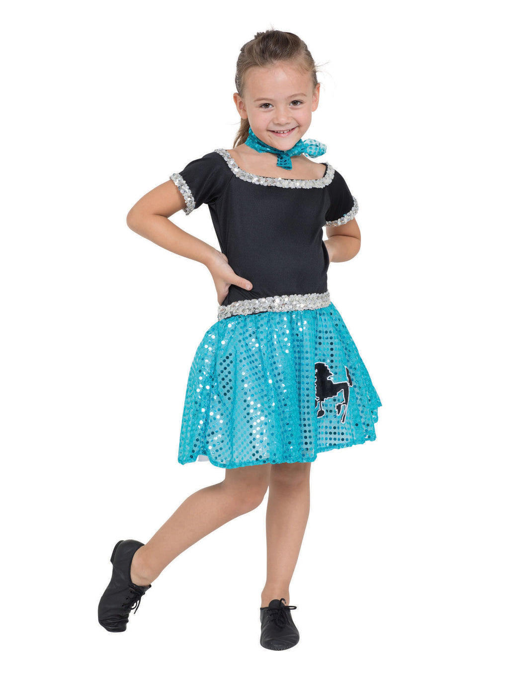 Rock n Roll Sequin Dress Turquoise 1