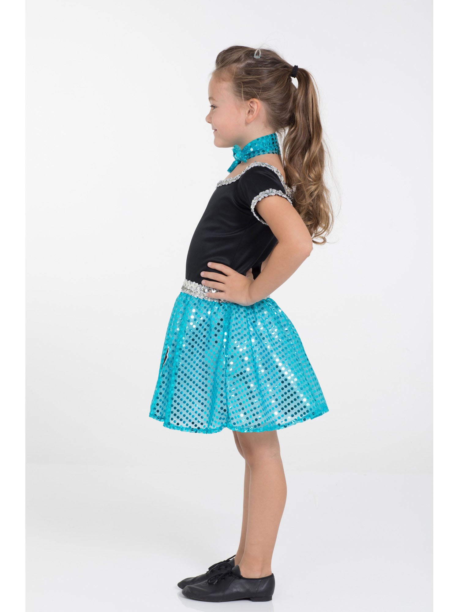 Rock n Roll Sequin Dress Turquoise 2