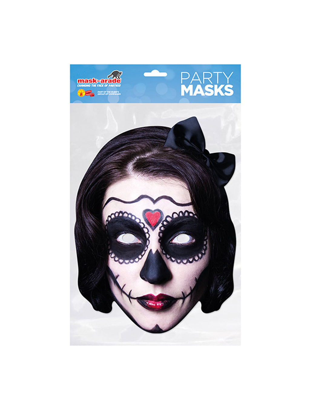 Day of the Dead Female Black Mask 3