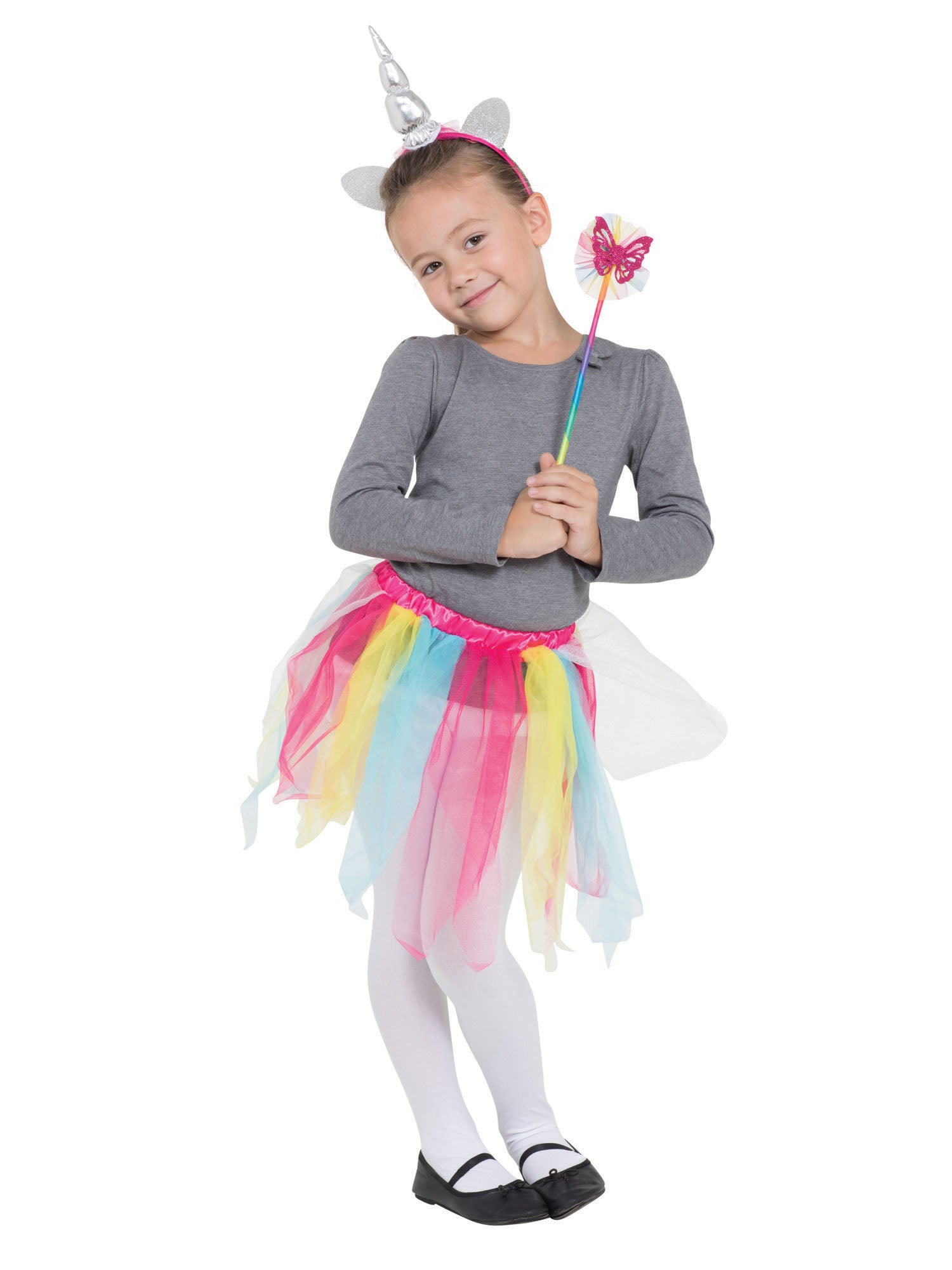 Rainbow Unicorn Tutu/Hband + Wand Set *** 1