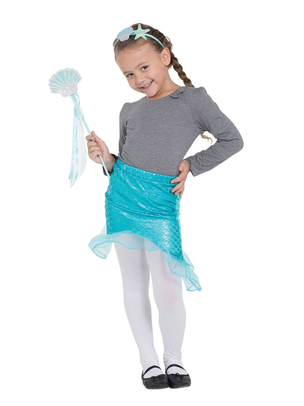 Mermaid Tutu With Headband & Wand Set 2