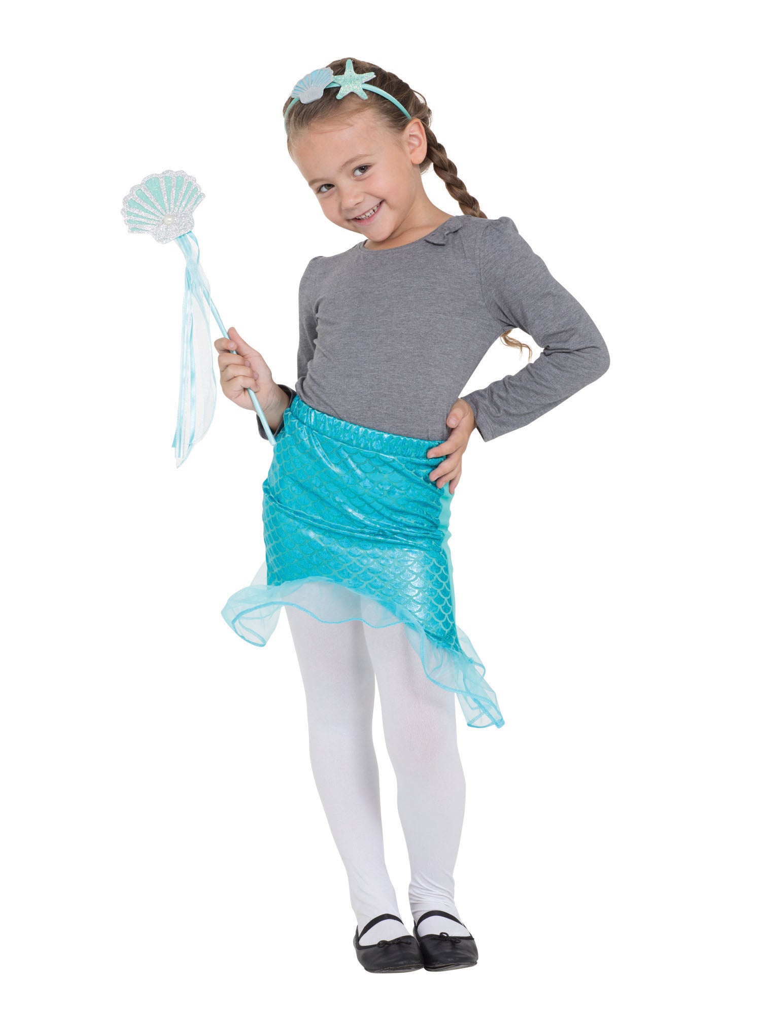 Mermaid Tutu With Headband & Wand Set 2