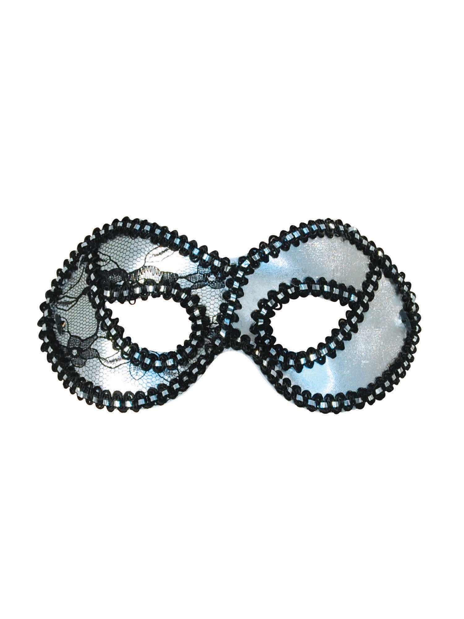 Silver Metallic Lace Domino *** 1