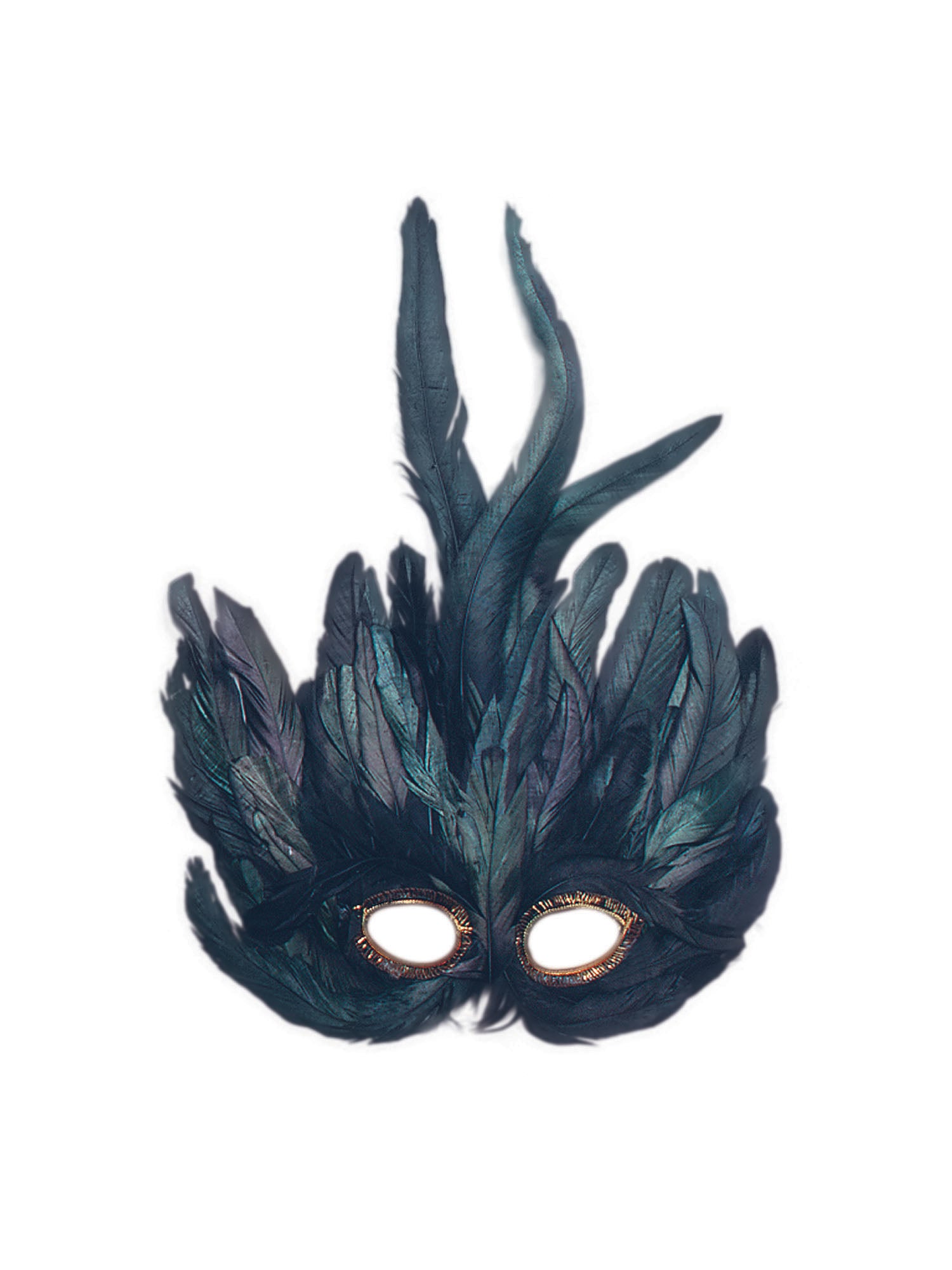 Black Feather Eye Mask 1
