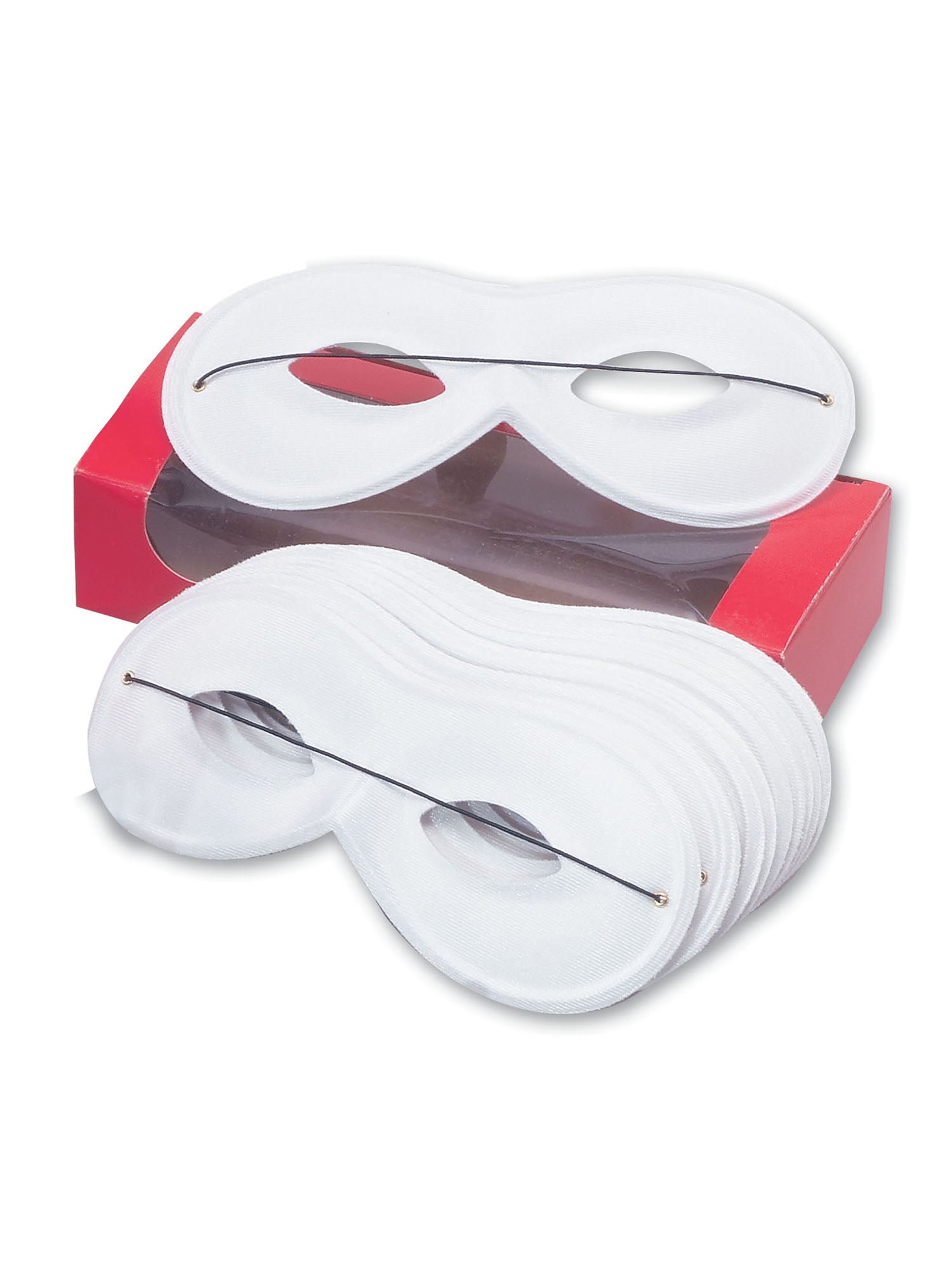 Small White Domino Eye Masks 1