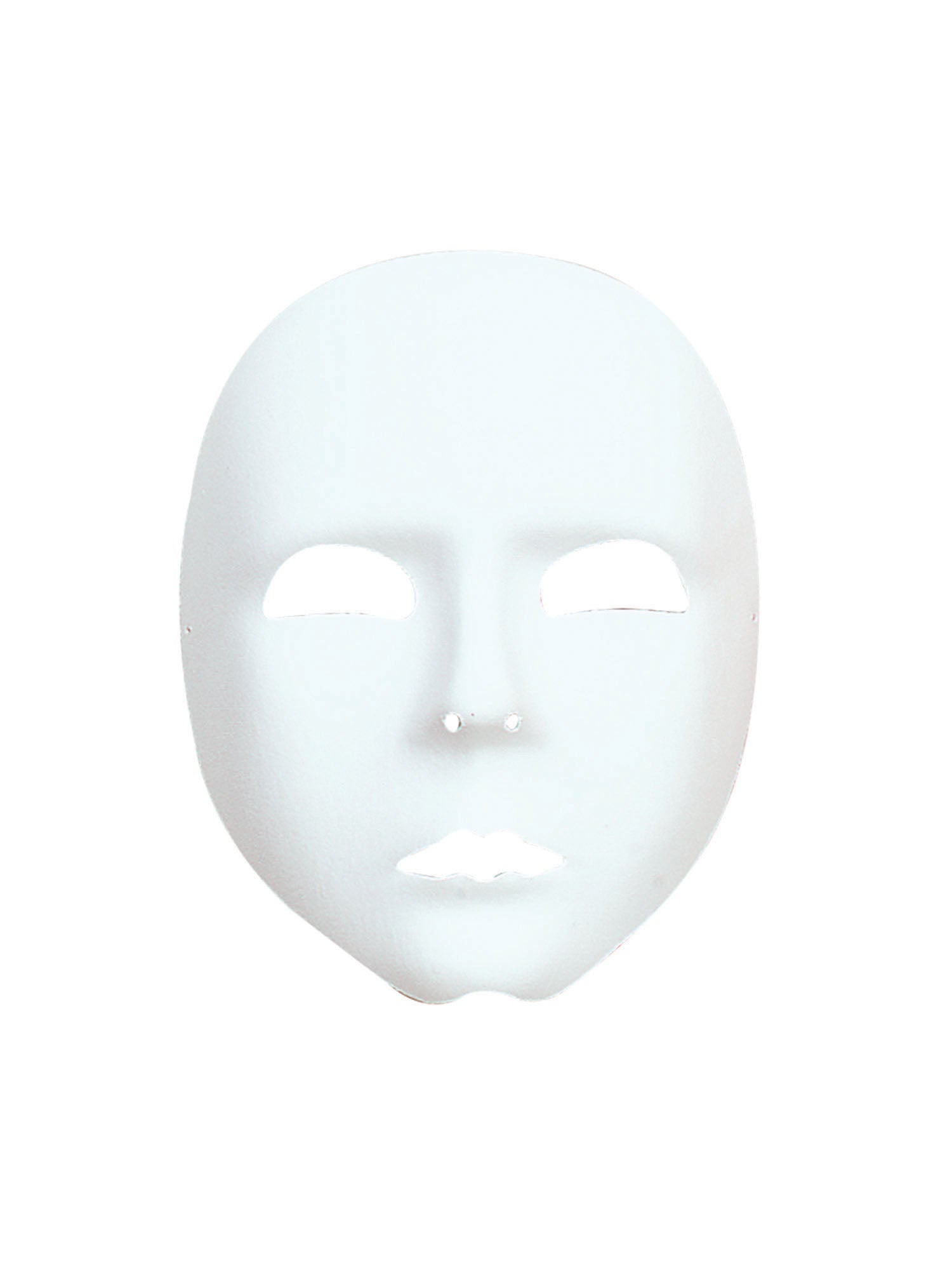 Plain White Face Mask 1