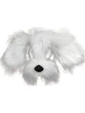 White Shaggy Dog Mask With Sound 1