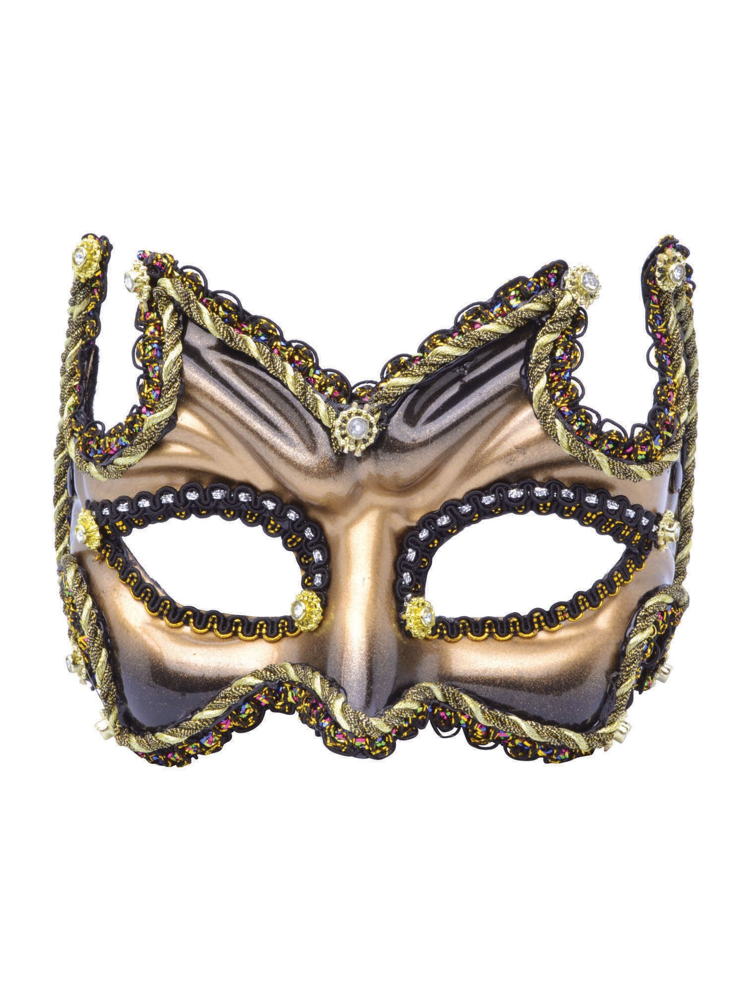Half Face Mask. Black/Gold (H/B) 1