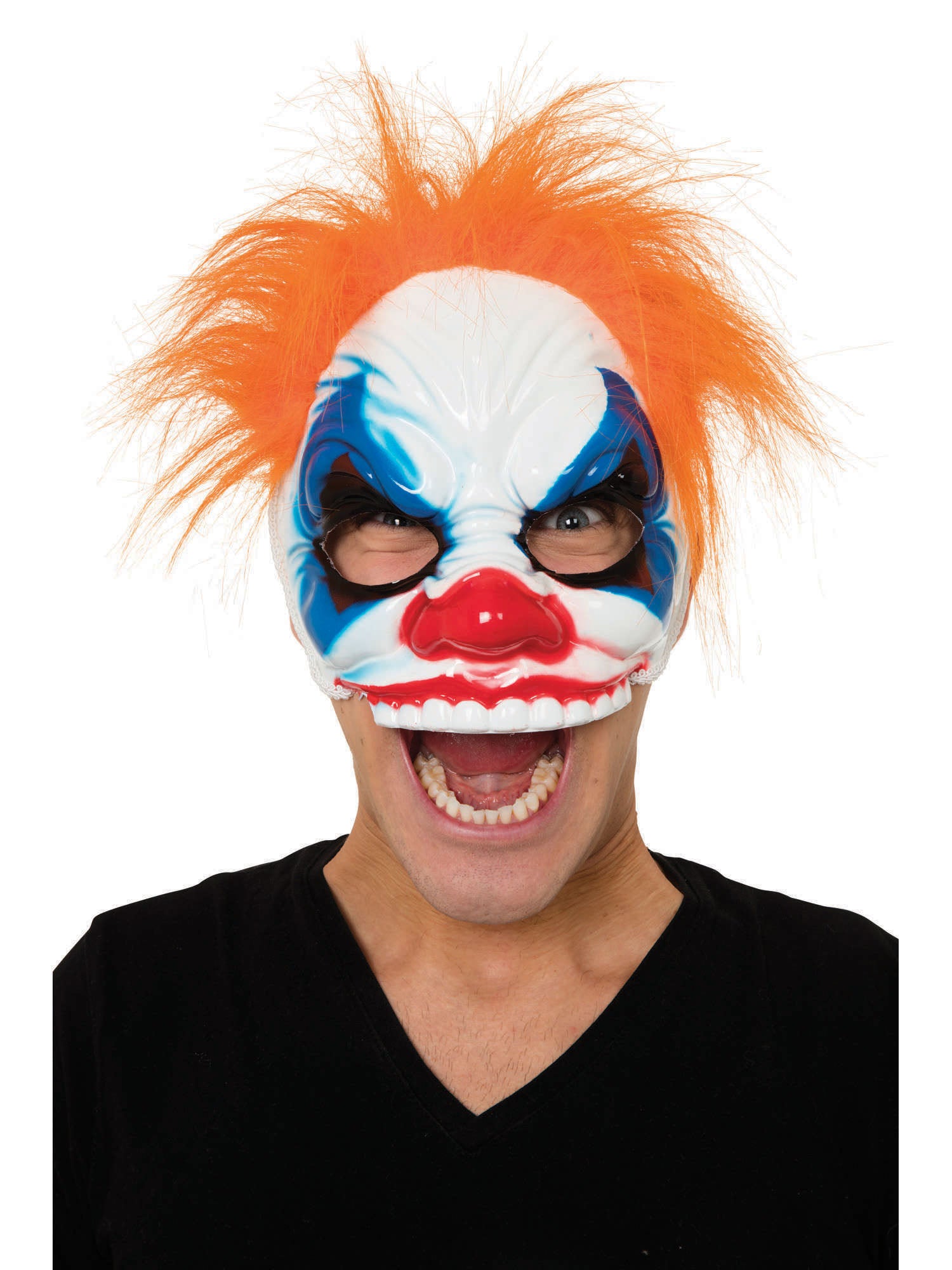 Clown Half Face (GF) Mask W/Hair 1