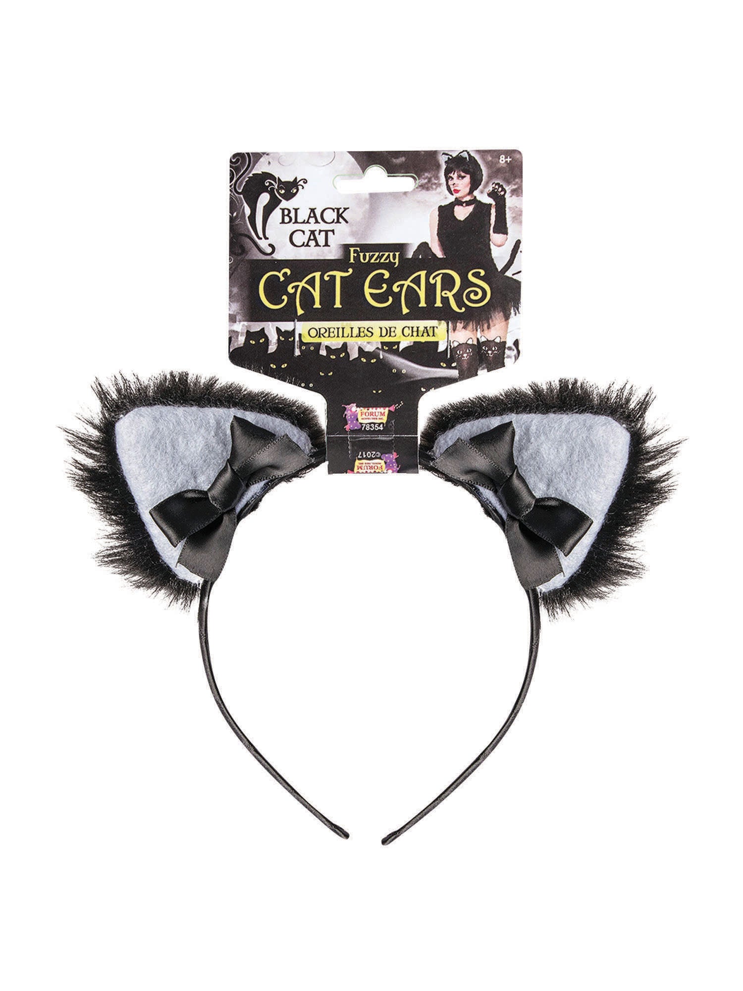 Black Cat Furry Ears 1