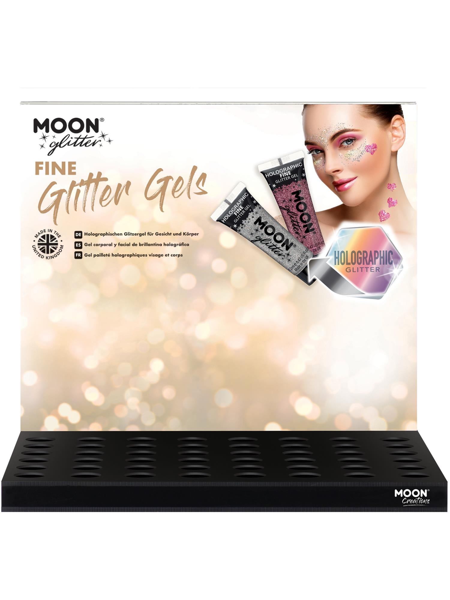 Moon Glitter Holographic Fine Glitter Gel, 1