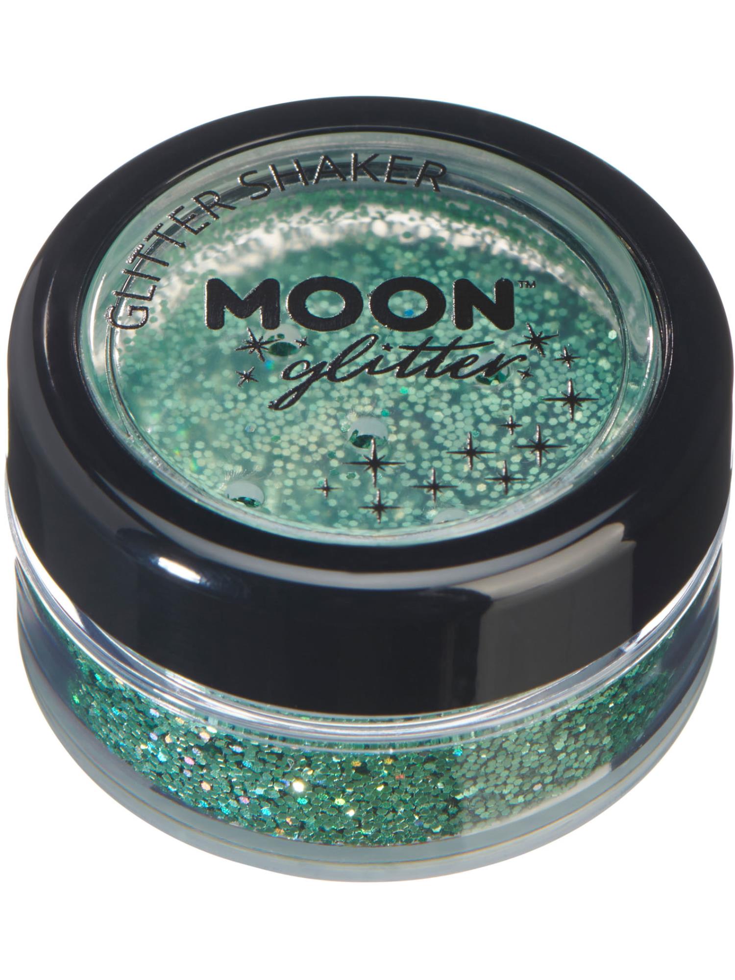 Moon Glitter Holographic Glitter Shakers, Green 1