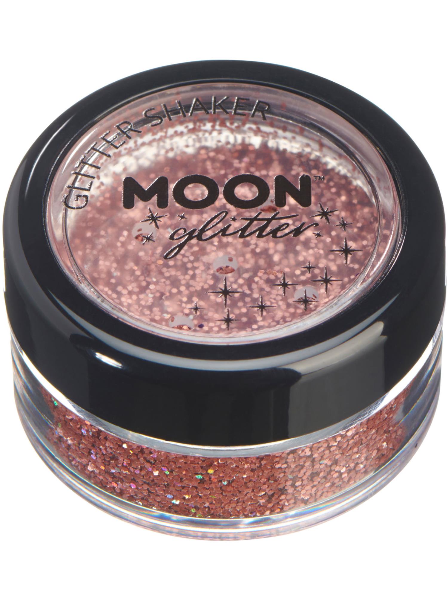 Moon Glitter Holographic Glitter Shakers,Rose Gold 1