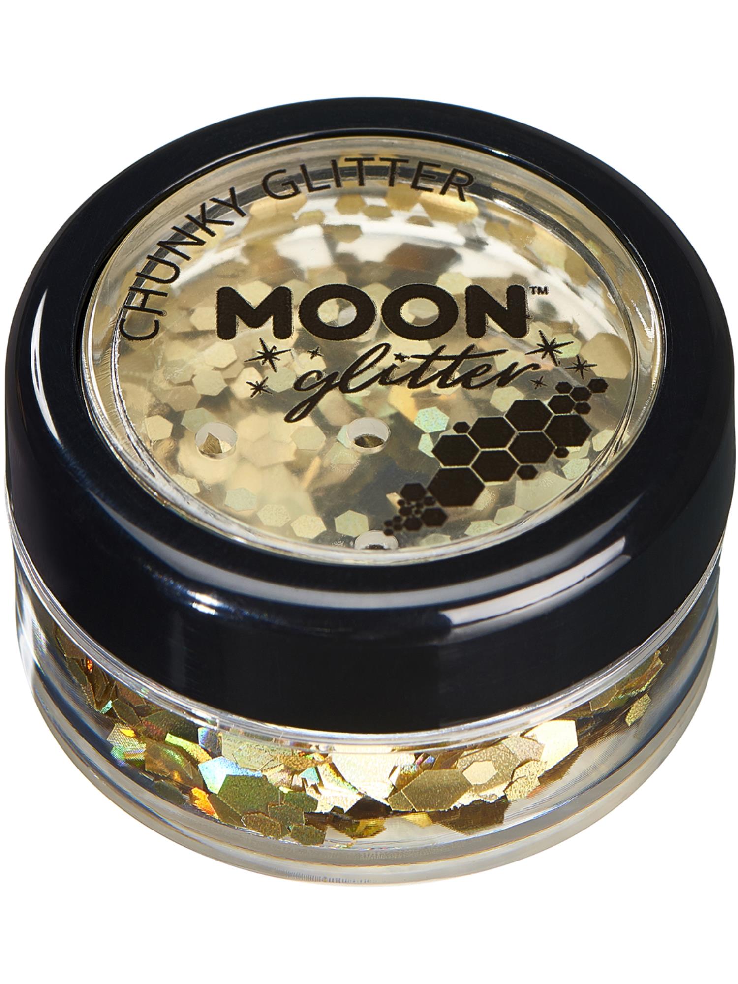 Moon Glitter Holographic Chunky Glitter, Gold 1
