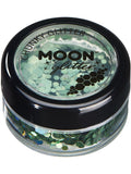 Moon Glitter Holographic Chunky Glitter, Green 1