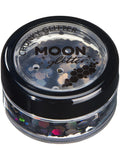 Moon Glitter Holographic Chunky Glitter, Black 1