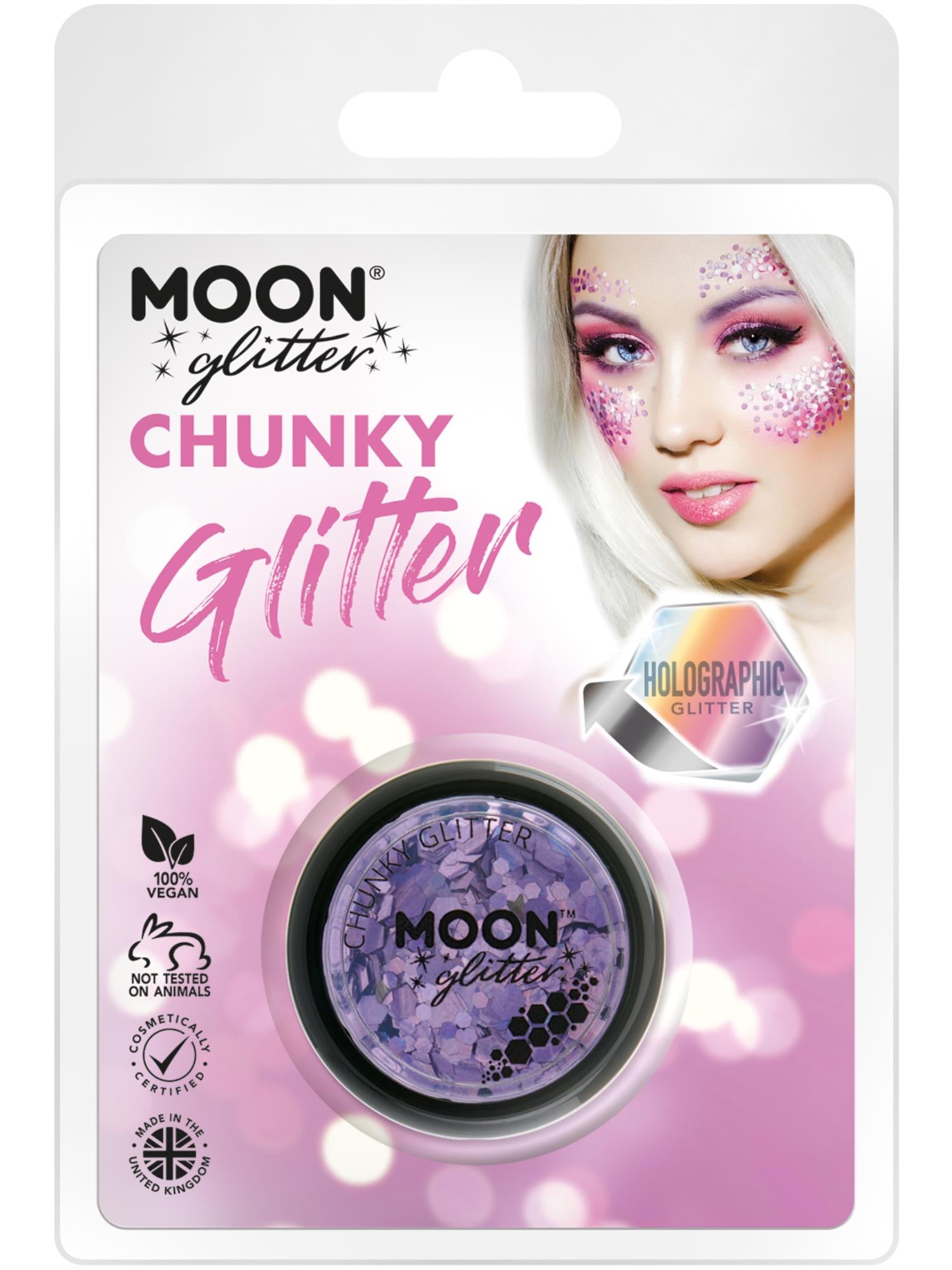 Moon Glitter HolograpHic Chunky Glitter, Purple 1