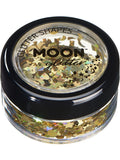 Moon Glitter Holographic Glitter Shapes, Gold 1