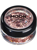 Moon Glitter Holographic Glitter Shapes, Rose Gold 1