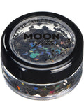 Moon Glitter Holographic Glitter Shapes, Black 1