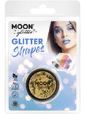 Moon Glitter Holographic Glitter Shapes, Gold 1