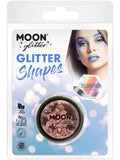 Moon Glitter Holographic Glitter Shapes, Rose Gold 1