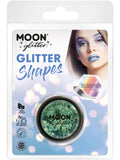 Moon Glitter Holographic Glitter Shapes, Green 1