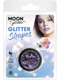 Moon Glitter Holographic Glitter Shapes, Purple 1