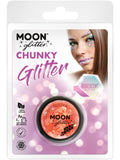 Moon Glitter Iridescent Chunky Glitter, Orange 1