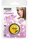 Moon Glitter Iridescent Chunky Glitter, Yellow 1