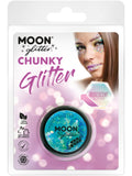 Moon Glitter Iridescent Chunky Glitter, Blue 1