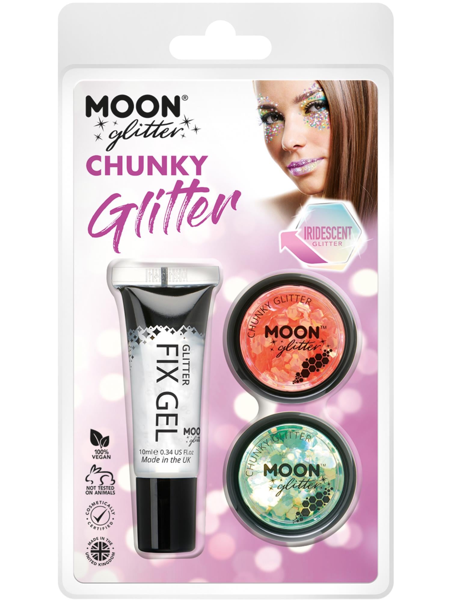 Moon Glitter Iridescent Chunky Glitter, 1