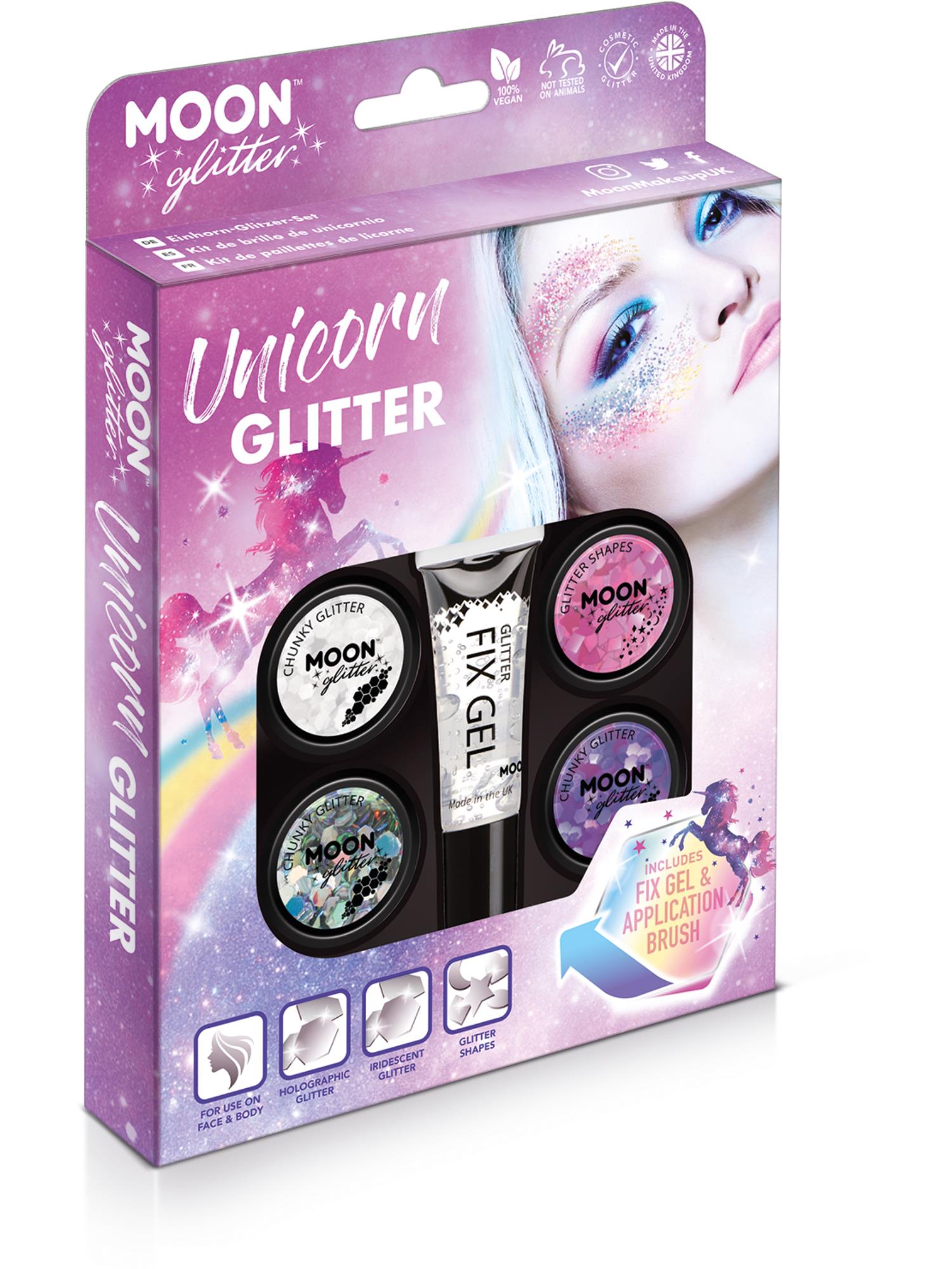 Moon Glitter Unicorn Glitter Kit, Assorted 1