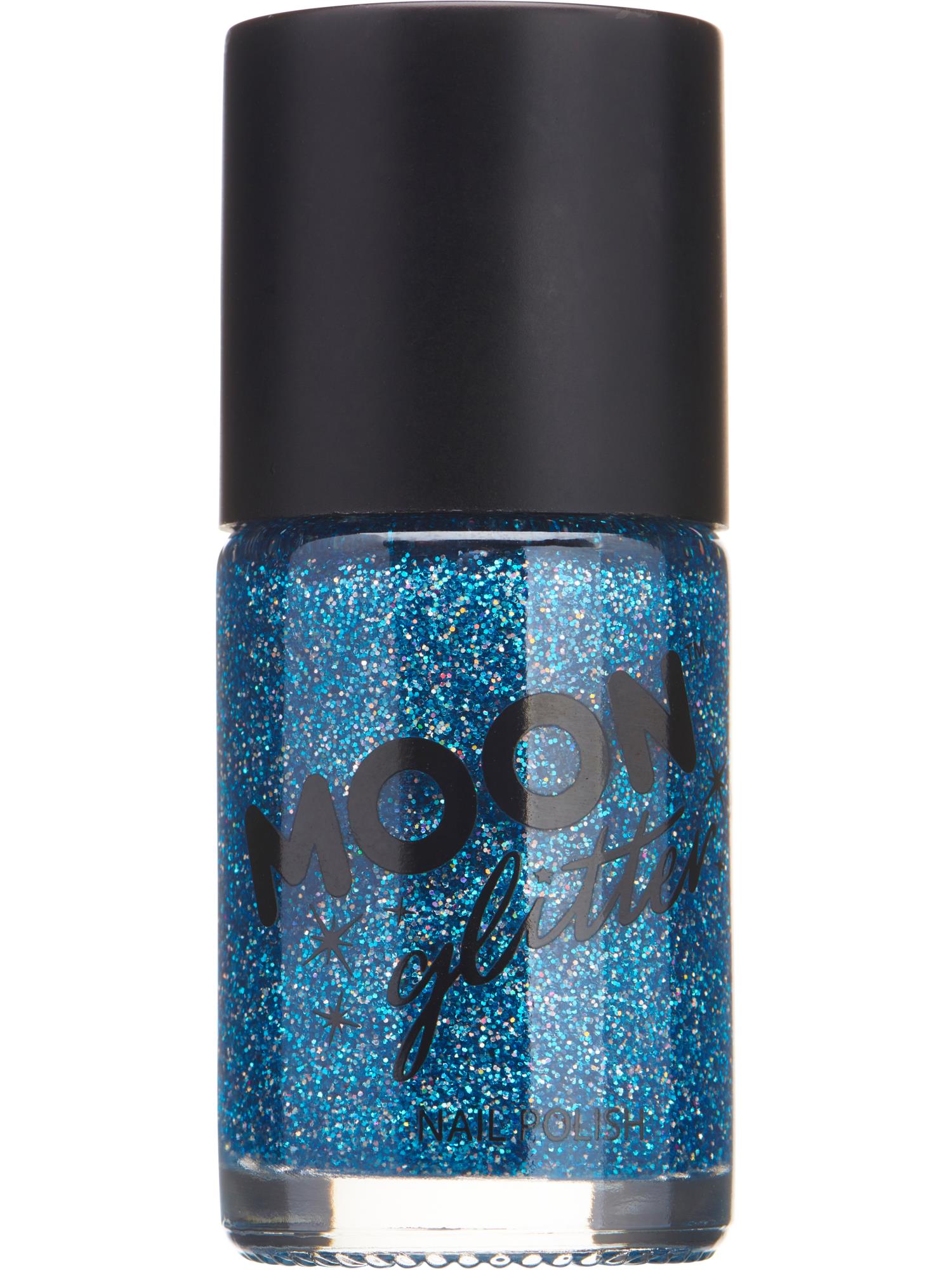 Moon Glitter Holographic Nail Polish, Blue 1