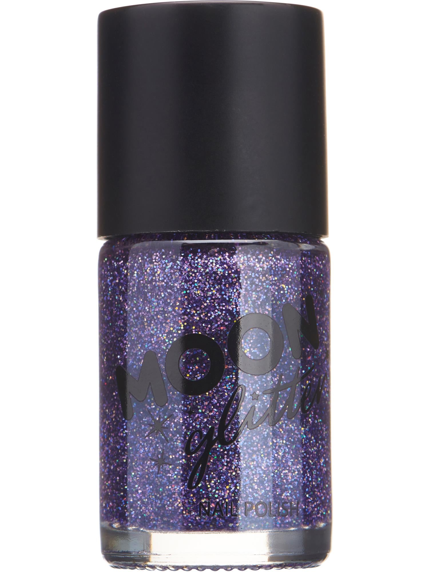 Moon Glitter Holographic Nail Polish, Purple 1