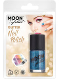 Moon Glitter Holographic Nail Polish, Blue 1