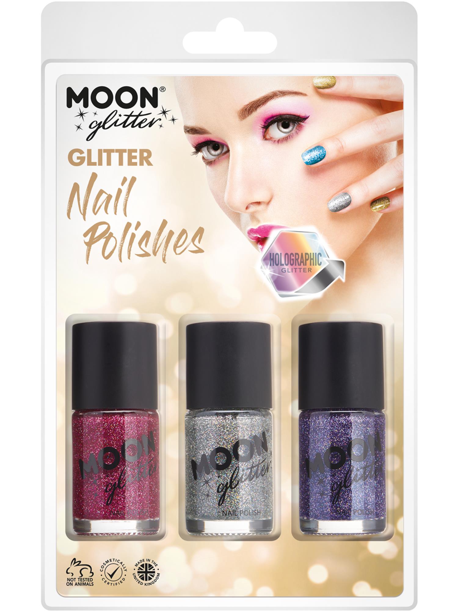 Moon Glitter Holographic Nail Polish, 1