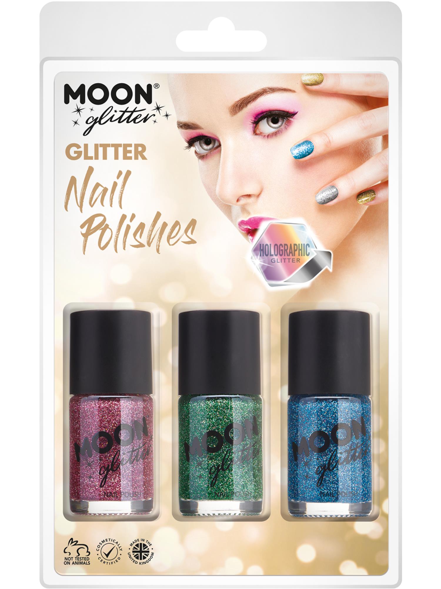Moon Glitter Holographic Nail Polish, 1