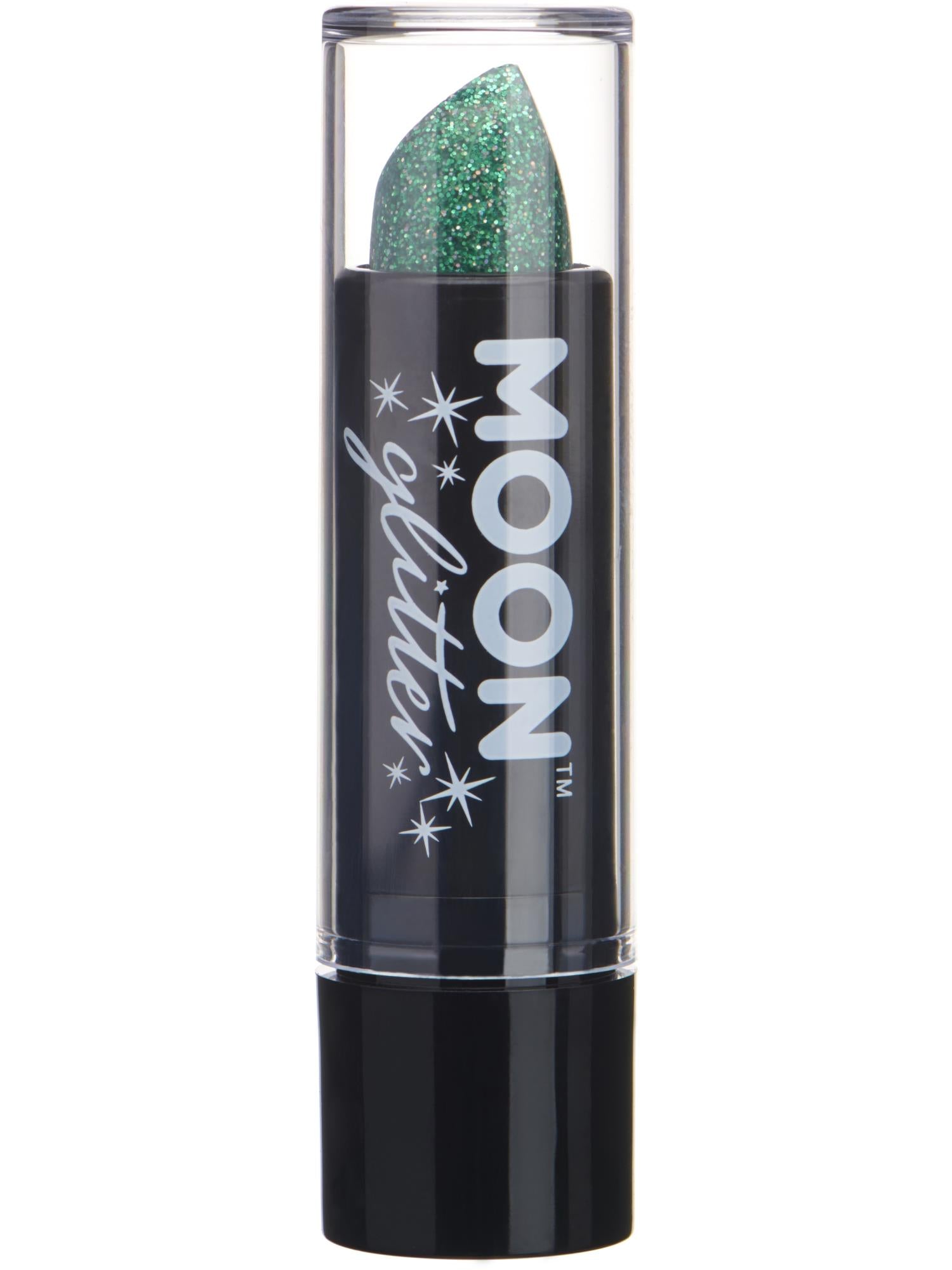 Moon Glitter Holographic Glitter Lipstick, Green 1