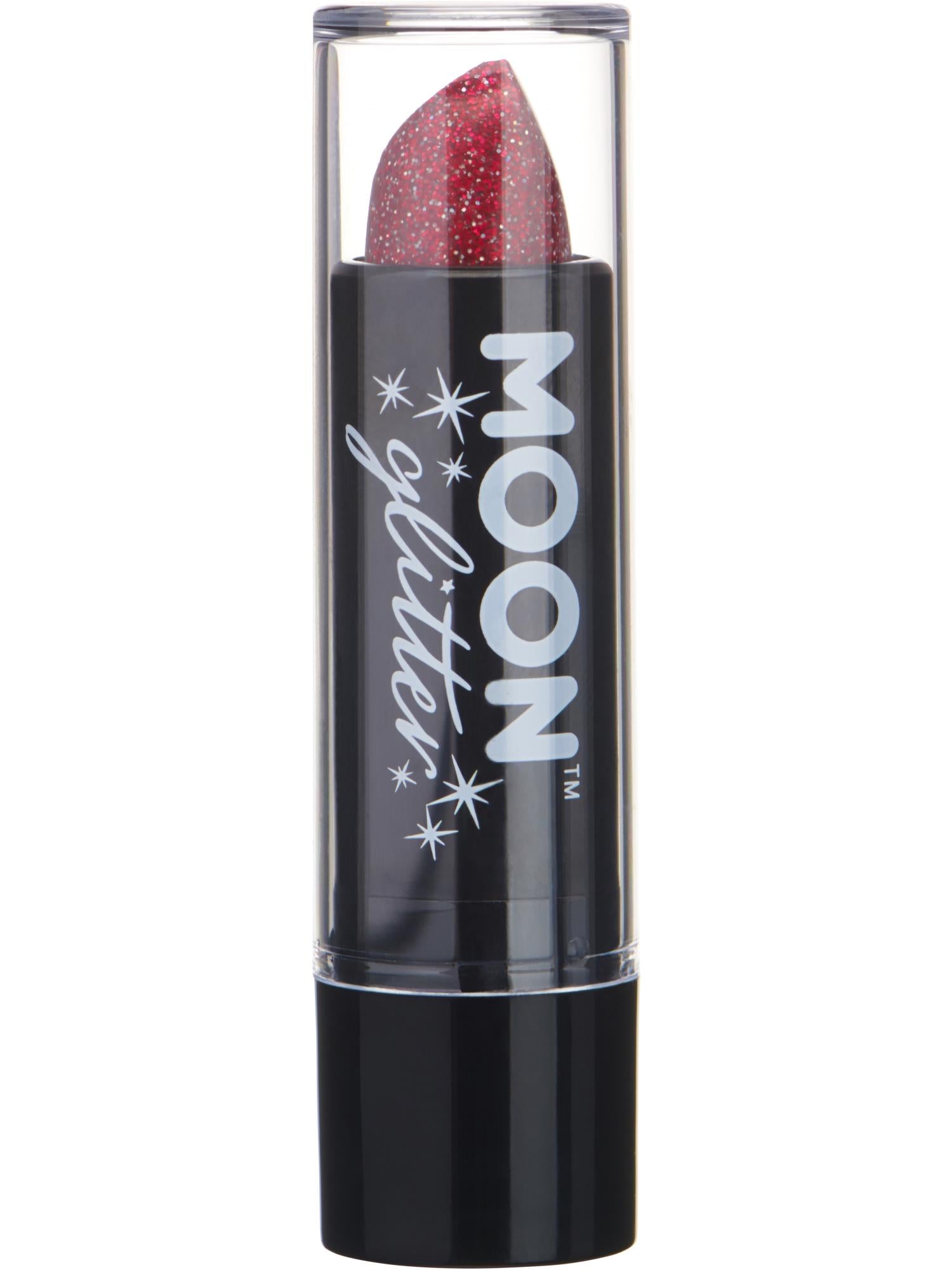 Moon Glitter Holographic Glitter Lipstick, Red 1