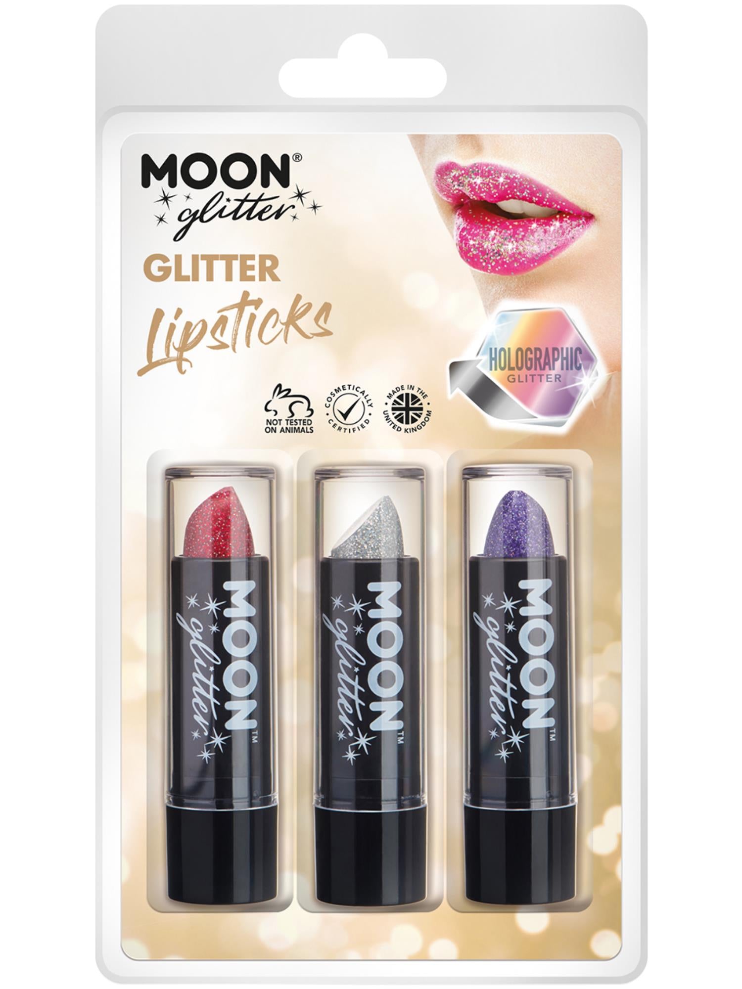 Moon Glitter Holographic Glitter Lipstick, 1