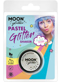 Moon Glitter Pastel Glitter Shakers, White 1