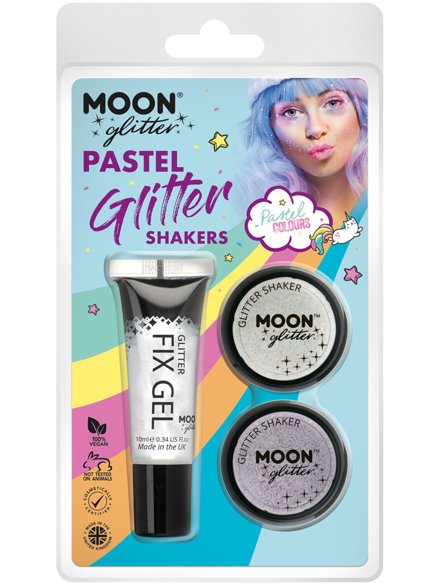 Moon Glitter Pastel Glitter Shakers, 1